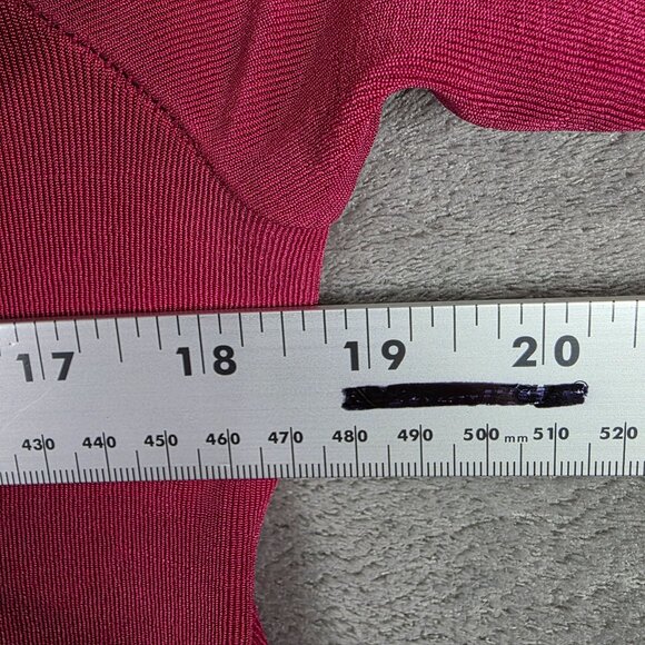 Womens Chicos Travelers Pink Slinky Knit Acetate Top Keyhole Neck 3/4 Sleeve 0 - Picture 5 of 7